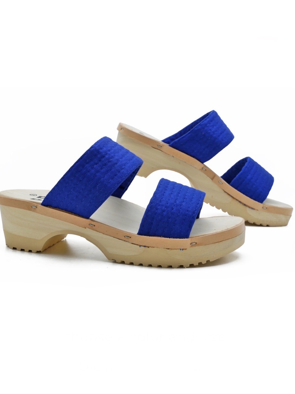 Rosa Mosa Jacqui slide sandals in Cobalt blue Sz 37/7
